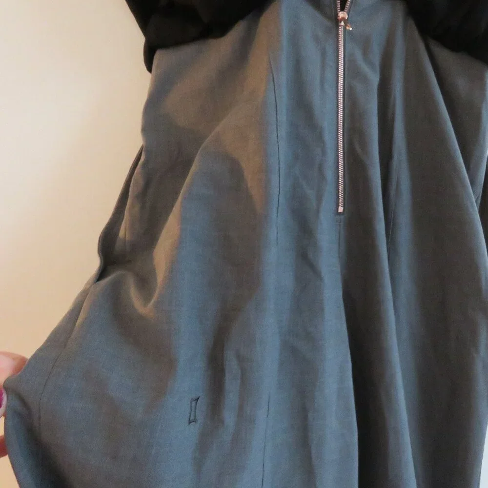 KIT AND ACE Stardust Overalls Jumpsuit Minimalist Academia Wool Silk Blend US 6 - Picture 14 of 15